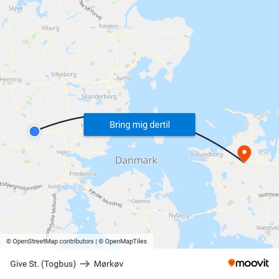 Give St. (Togbus) to Mørkøv map