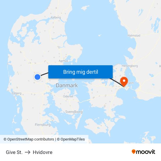 Give St. to Hvidovre map
