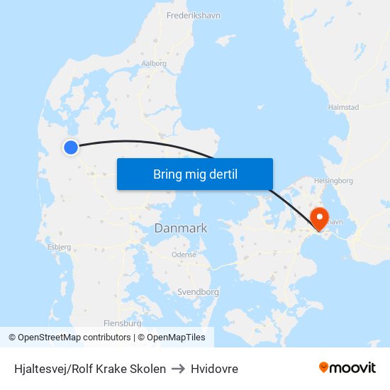 Hjaltesvej/Rolf Krake Skolen to Hvidovre map