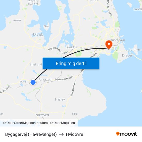 Bygagervej (Havrevænget) to Hvidovre map