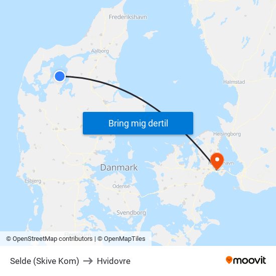 Selde (Skive Kom) to Hvidovre map