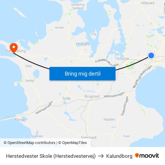 Herstedvester Skole (Herstedvestervej) to Kalundborg map