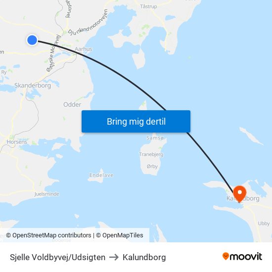 Sjelle Voldbyvej/Udsigten to Kalundborg map