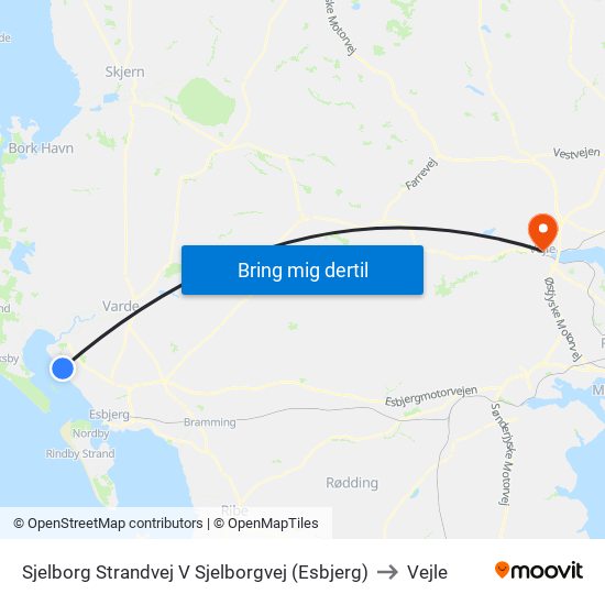 Sjelborg Strandvej V Sjelborgvej (Esbjerg) to Vejle map