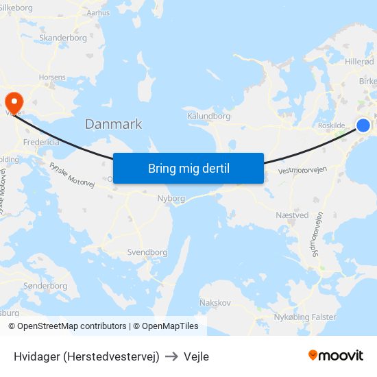 Hvidager (Herstedvestervej) to Vejle map