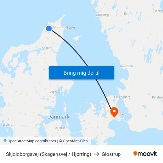 Skjoldborgsvej (Skagensvej / Hjørring) to Glostrup map