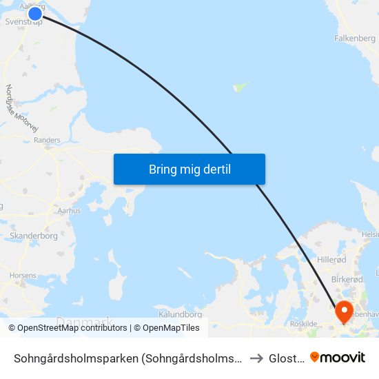 Sohngårdsholmsparken (Sohngårdsholmsvej / Aalborg) to Glostrup map