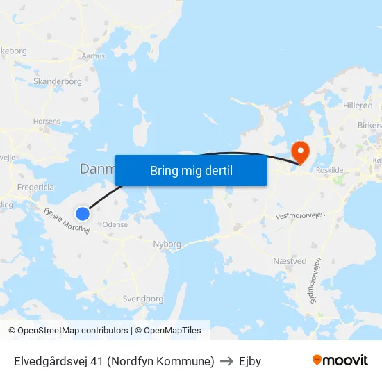 Elvedgårdsvej 41 (Nordfyn Kommune) to Ejby map