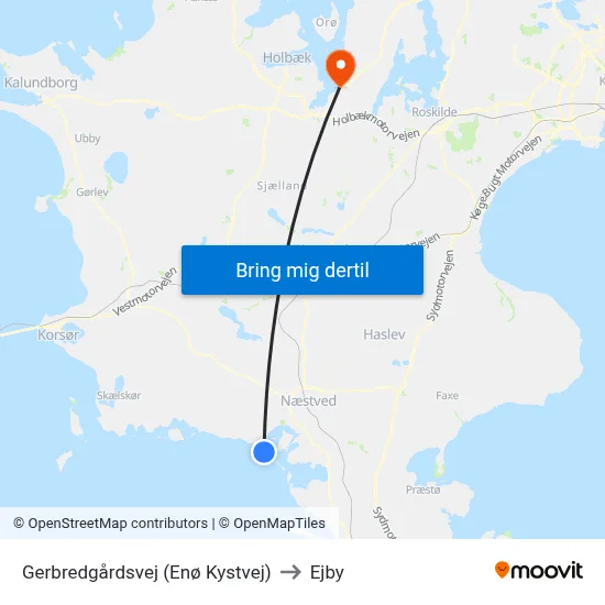 Gerbredgårdsvej (Enø Kystvej) to Ejby map