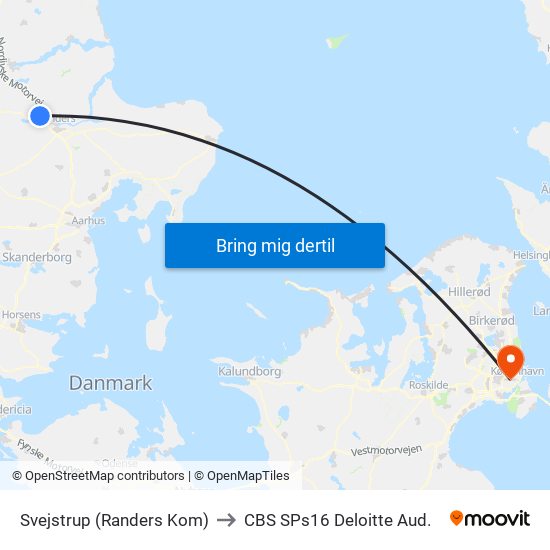 Svejstrup (Randers Kom) to CBS SPs16 Deloitte Aud. map