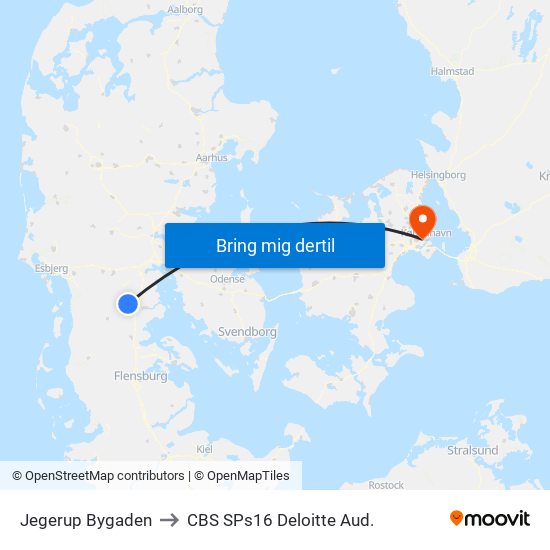 Jegerup Bygaden to CBS SPs16 Deloitte Aud. map