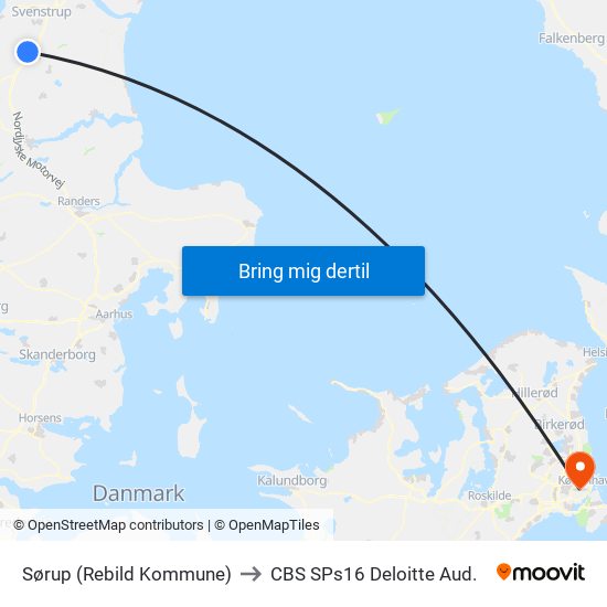 Sørup (Rebild Kommune) to CBS SPs16 Deloitte Aud. map