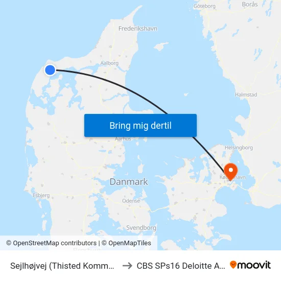 Sejlhøjvej (Thisted Kommune) to CBS SPs16 Deloitte Aud. map