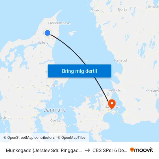 Munkegade (Jerslev Sdr. Ringgade / Brø.Slev Komm.) to CBS SPs16 Deloitte Aud. map