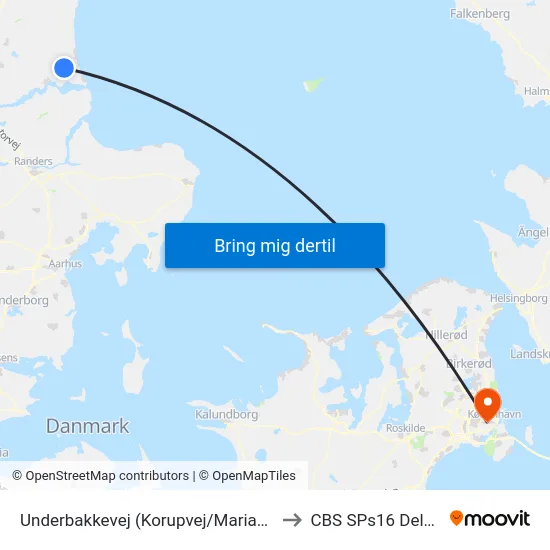 Underbakkevej (Korupvej/Mariagerfjord Komm.) to CBS SPs16 Deloitte Aud. map
