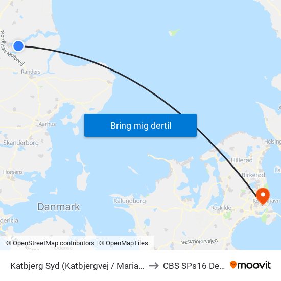 Katbjerg Syd (Katbjergvej / Mariagerfjord Kommune) to CBS SPs16 Deloitte Aud. map