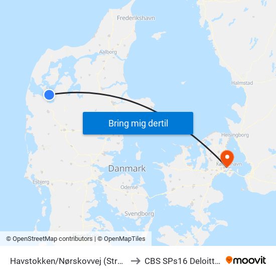 Havstokken/Nørskovvej (Struer Kom) to CBS SPs16 Deloitte Aud. map