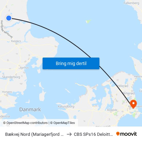 Bækvej Nord (Mariagerfjord Komm.) to CBS SPs16 Deloitte Aud. map