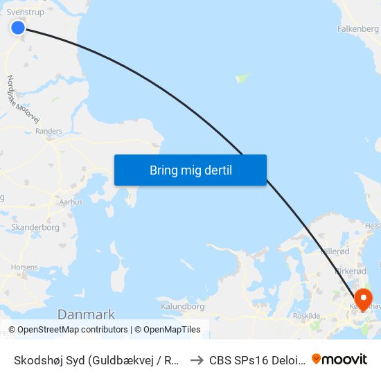 Skodshøj Syd (Guldbækvej / Rebild Komm.) to CBS SPs16 Deloitte Aud. map