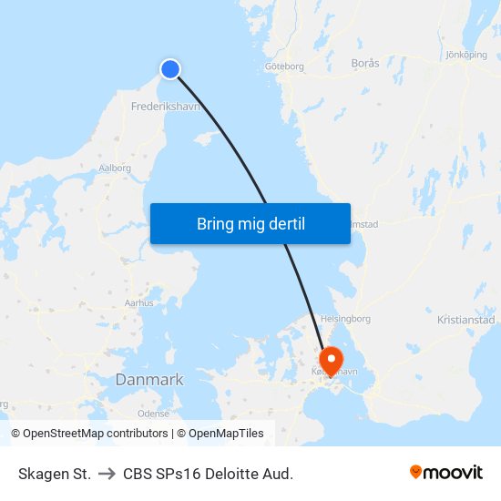 Skagen St. to CBS SPs16 Deloitte Aud. map