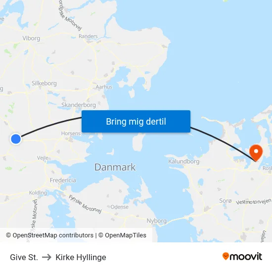 Give St. to Kirke Hyllinge map