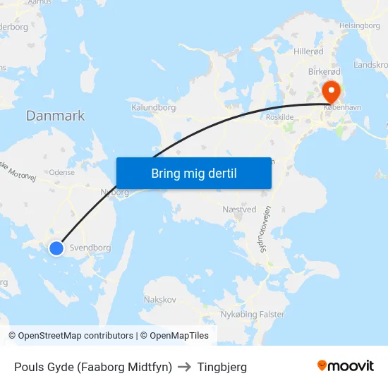 Pouls Gyde (Faaborg Midtfyn) to Tingbjerg map