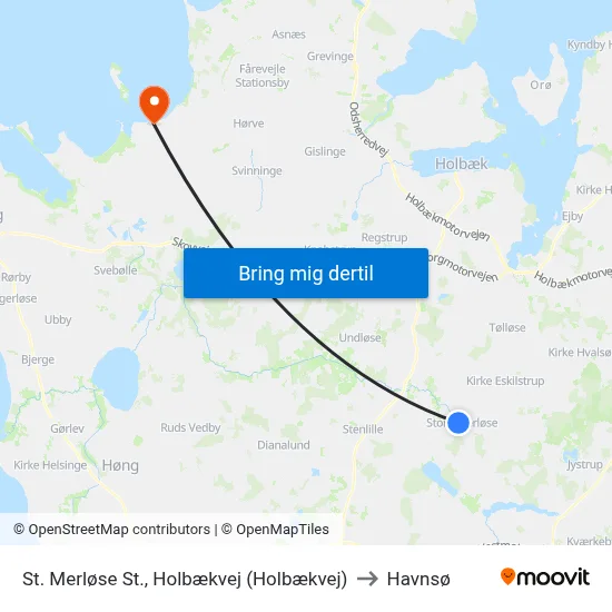 St. Merløse St., Holbækvej (Holbækvej) to Havnsø map