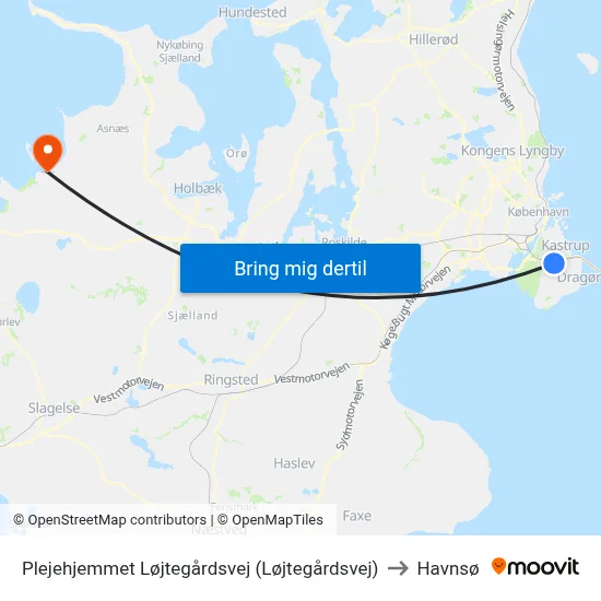 Plejehjemmet Løjtegårdsvej (Løjtegårdsvej) to Havnsø map