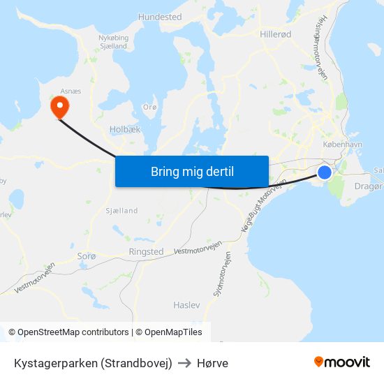 Kystagerparken (Strandbovej) to Hørve map