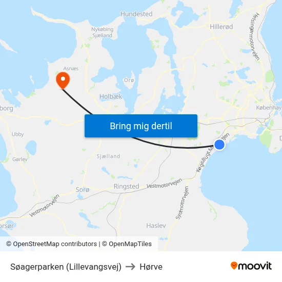 Søagerparken (Lillevangsvej) to Hørve map