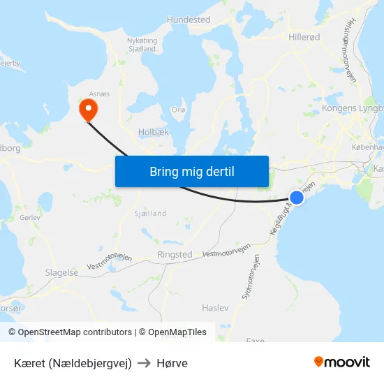 Kæret (Nældebjergvej) to Hørve map