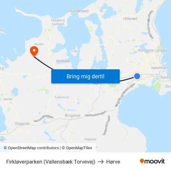 Firkløverparken (Vallensbæk Torvevej) to Hørve map