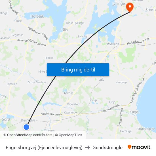 Engelsborgvej (Fjenneslevmaglevej) to Gundsømagle map