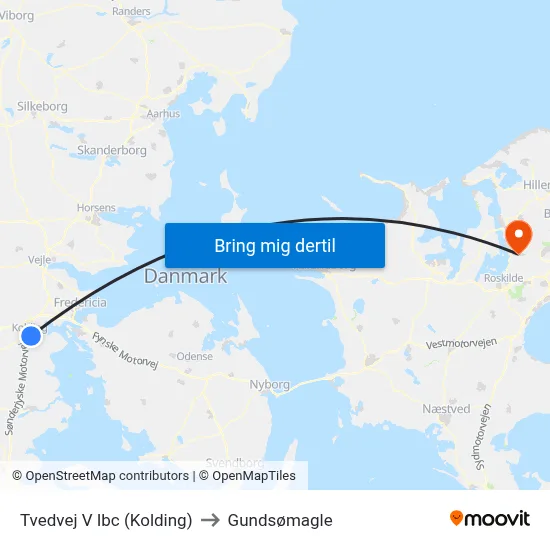 Tvedvej V Ibc (Kolding) to Gundsømagle map
