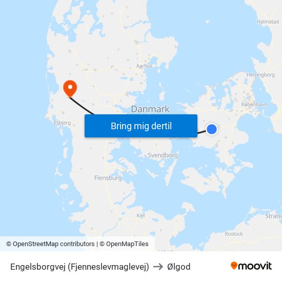 Engelsborgvej (Fjenneslevmaglevej) to Ølgod map