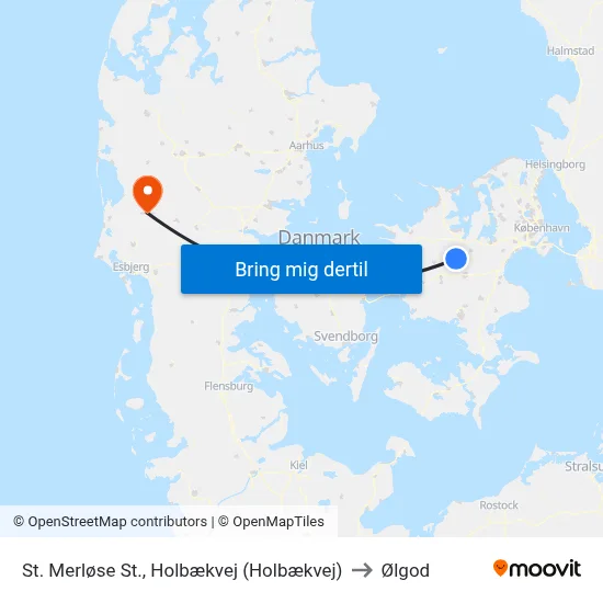 St. Merløse St., Holbækvej (Holbækvej) to Ølgod map