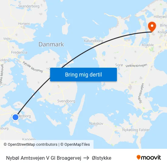 Nybøl Amtsvejen V Gl Broagervej to Ølstykke map