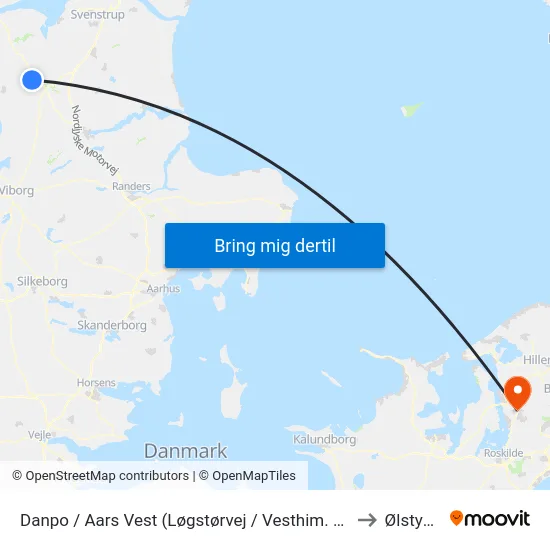 Danpo / Aars Vest (Løgstørvej / Vesthim. Komm) to Ølstykke map
