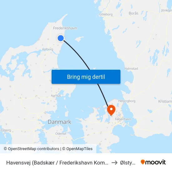 Havensvej (Badskær / Frederikshavn Kommune) to Ølstykke map