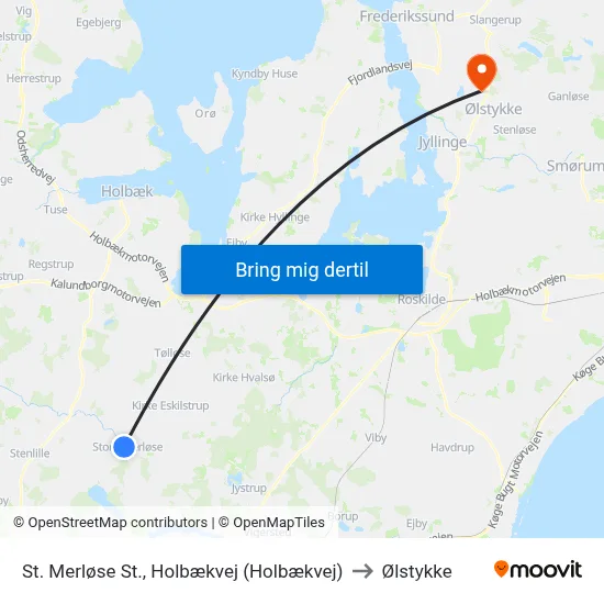 St. Merløse St., Holbækvej (Holbækvej) to Ølstykke map
