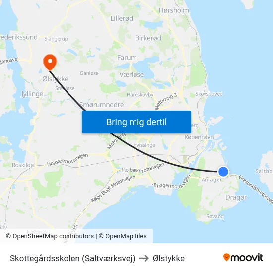 Skottegårdsskolen (Saltværksvej) to Ølstykke map