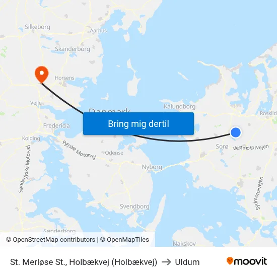 St. Merløse St., Holbækvej (Holbækvej) to Uldum map
