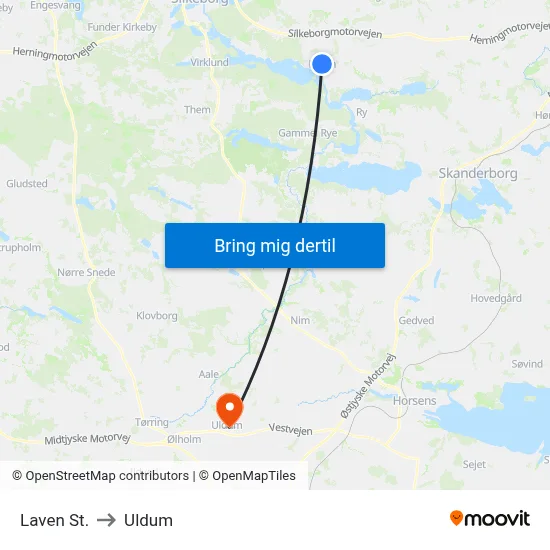 Laven St. to Uldum map