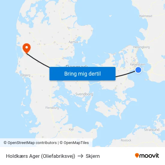 Holdkærs Ager (Oliefabriksvej) to Skjern map