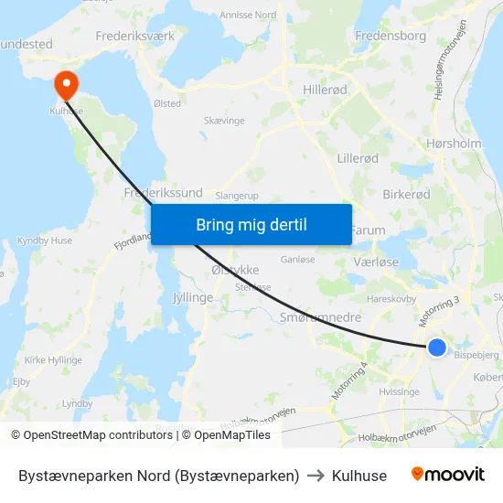 Bystævneparken Nord (Bystævneparken) to Kulhuse map