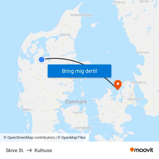 Skive St. to Kulhuse map