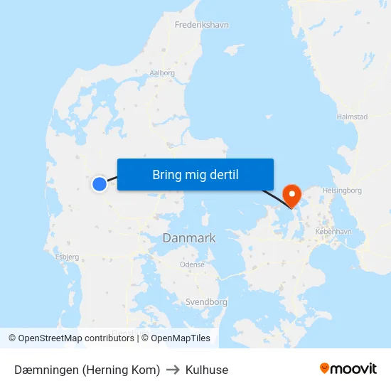 Dæmningen (Herning Kom) to Kulhuse map