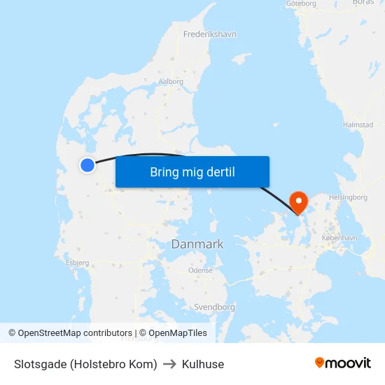 Slotsgade (Holstebro Kom) to Kulhuse map