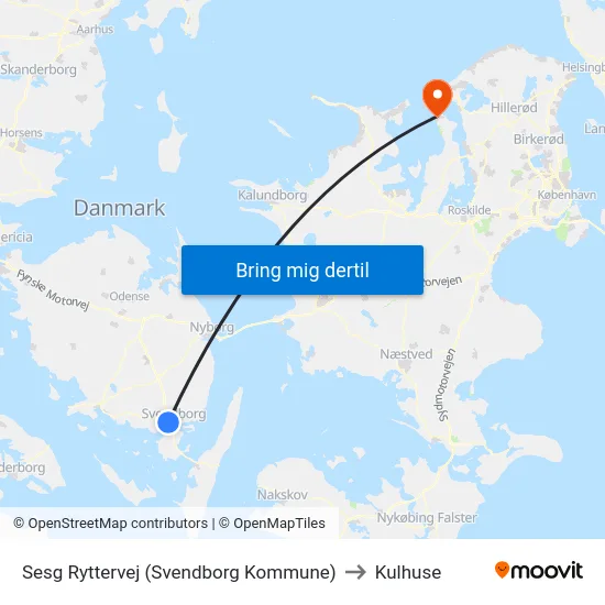 Sesg Ryttervej (Svendborg Kommune) to Kulhuse map