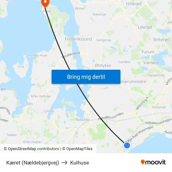 Kæret (Nældebjergvej) to Kulhuse map